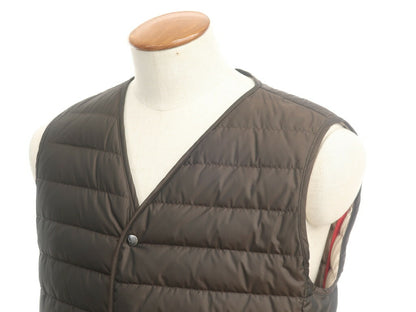 [New] ISAIA Polyester Down Vest Sleeveless Blouson Brown [Size 48] [BRW] [A/W] [Condition Rank N] [Men&