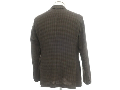 [Used] Raffaele Caruso Wool Mohair Check 3B Tailored Jacket Brown x Black [Size 50] [BRW] [S/S] [Condition Rank B] [Men&