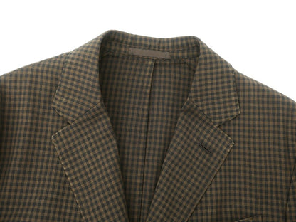 [Used] Raffaele Caruso Wool Mohair Check 3B Tailored Jacket Brown x Black [Size 50] [BRW] [S/S] [Condition Rank B] [Men&