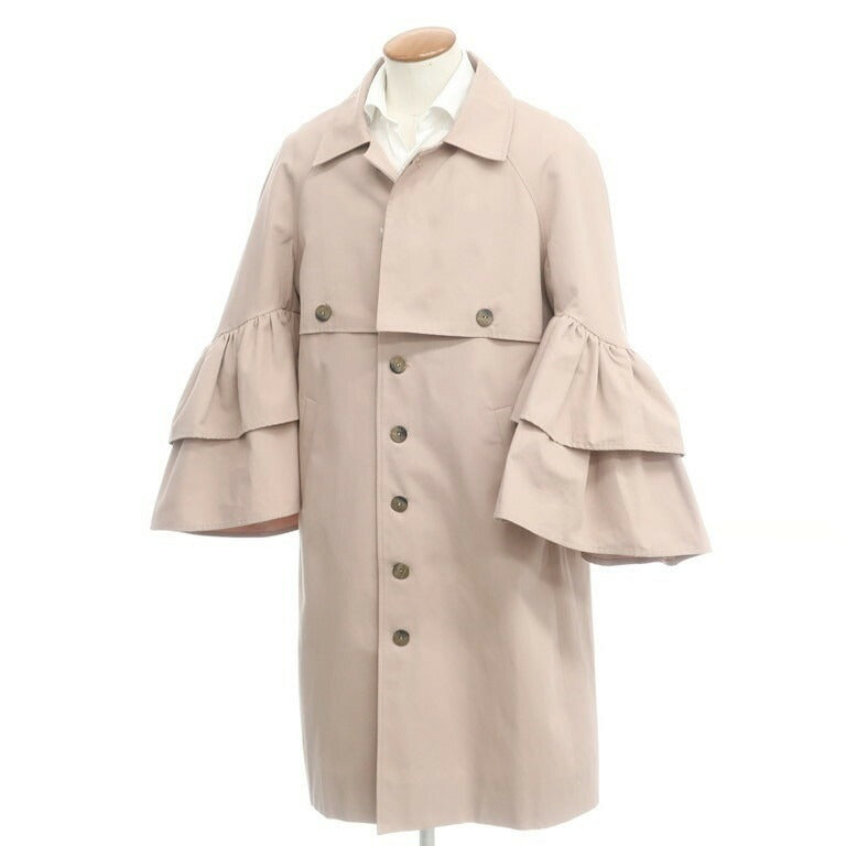 [New Outlet] LABRUM LONDON Spring/Summer 2022 Ruffle Sleeve Coat Pink Beige [Size M] [PNK] [S/S] [Condition Rank N-] [Men&