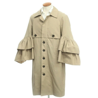 [New Outlet] LABRUM LONDON 2021 Autumn/Winter Ruffle Sleeve Coat Beige [Size M] [BEI] [S/S] [Condition Rank N-] [Men&