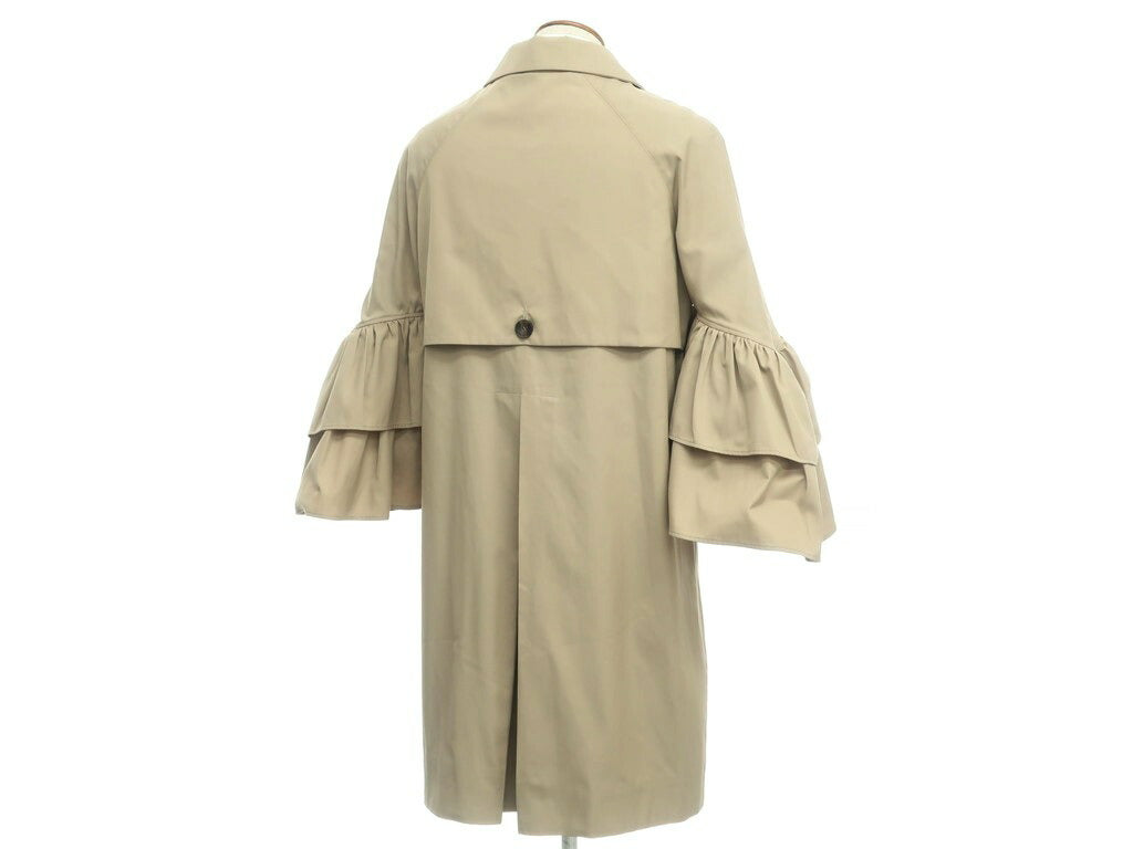 [New Outlet] LABRUM LONDON 2021 Autumn/Winter Ruffle Sleeve Coat Beige [Size M] [BEI] [S/S] [Condition Rank N-] [Men&