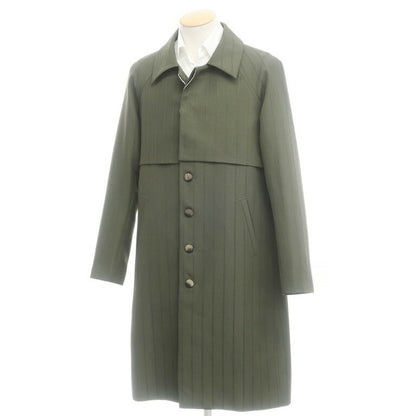 [New Outlet] LABRUM LONDON Spring/Summer 2022 Striped Raglan Coat Olive [Size S] [GRN] [S/S] [Condition Rank N-] [Men&