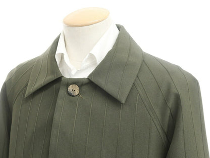 [New Outlet] LABRUM LONDON Spring/Summer 2022 Striped Raglan Coat Olive [Size S] [GRN] [S/S] [Condition Rank N-] [Men&