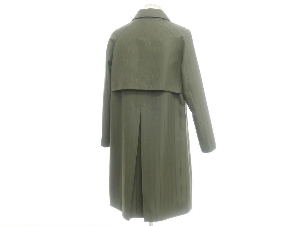 [New Outlet] LABRUM LONDON Spring/Summer 2022 Striped Raglan Coat Olive [Size S] [GRN] [S/S] [Condition Rank N-] [Men&