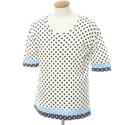 [Used] ANREALAGE Cotton Short Sleeve Polka Dot Crew Neck T-Shirt White x Black [Size M] [WHT] [S/S] [Condition Rank B] [Men&