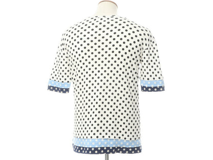 [Used] ANREALAGE Cotton Short Sleeve Polka Dot Crew Neck T-Shirt White x Black [Size M] [WHT] [S/S] [Condition Rank B] [Men&