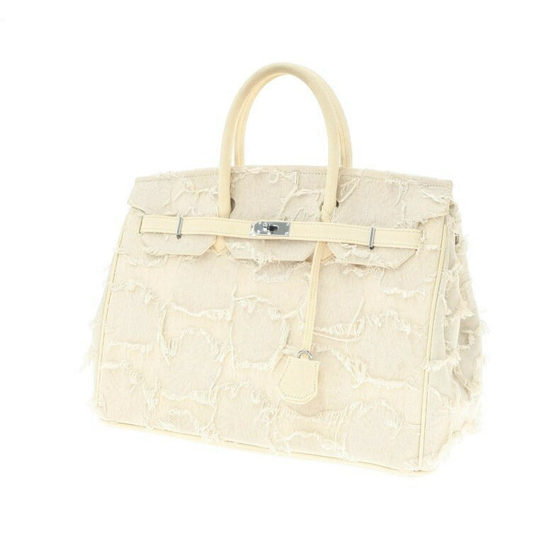 [Used] EMOTIONAL WORLD Cotton linen travel handbag, ivory [Condition: C] [Women&