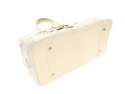 [Used] EMOTIONAL WORLD Cotton linen travel handbag, ivory [Condition: C] [Women&