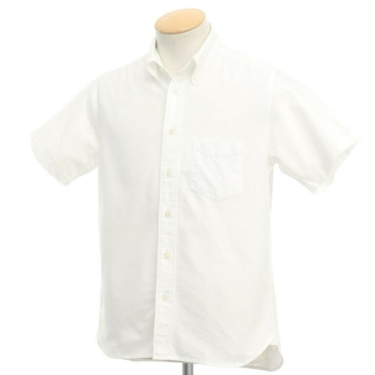 [Used] Keaton Chase Oxford button-down short-sleeve shirt, white [Size S] [WHT] [S/S] [Condition Rank B] [Men&