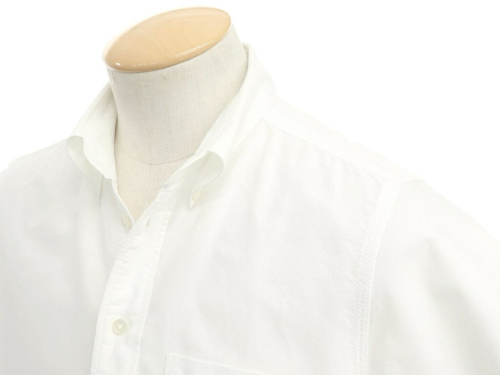 [Used] Keaton Chase Oxford button-down short-sleeve shirt, white [Size S] [WHT] [S/S] [Condition Rank B] [Men&