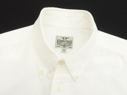 [Used] Keaton Chase Oxford button-down short-sleeve shirt, white [Size S] [WHT] [S/S] [Condition Rank B] [Men&