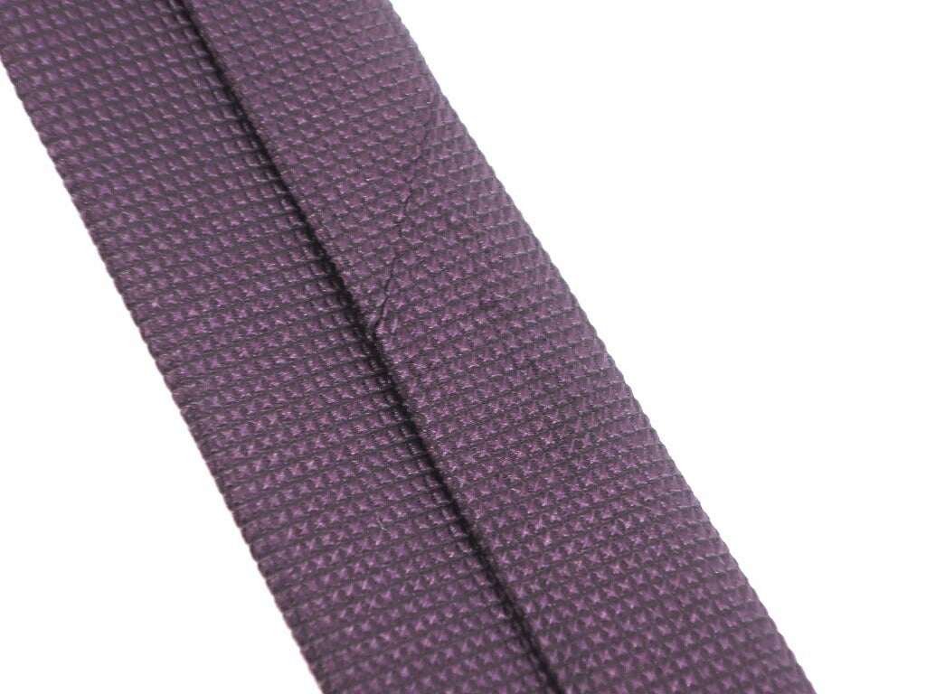 [New Outlet] GIERRE MILANO 3-fold panel stripe silk tie purple x blue green [PUP] [S/S/A/W] [Condition rank N-] [Men&