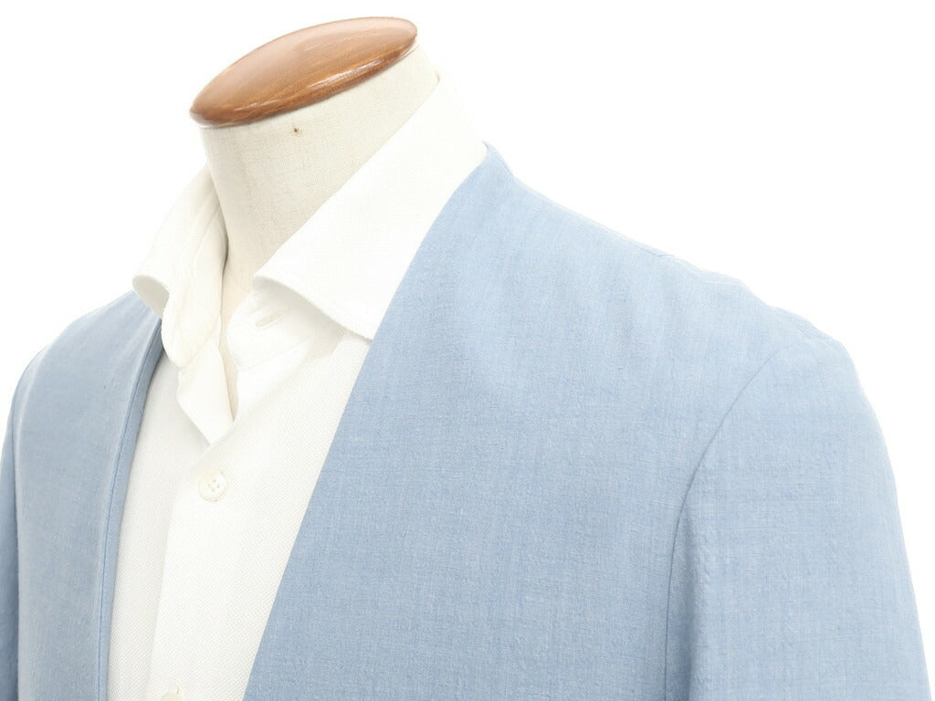 [Used] [Unused] Christian Dada Linen Alpaca Oiran Embroidery No Collar Suit Light Blue [Size 46] [BLU] [S/S] [Condition Rank S] [Men&