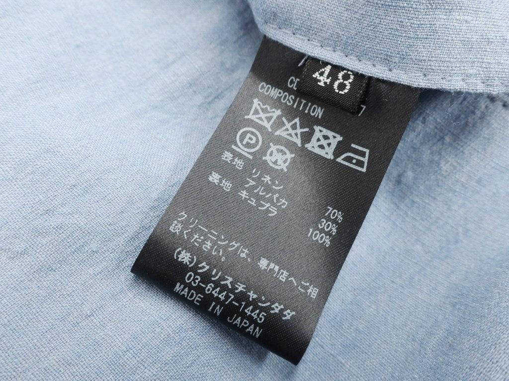 [Used] [Unused] Christian Dada Linen Alpaca Casual Slacks Pants Light Blue [Size 48] [BLU] [S/S] [Condition Rank S] [Men&