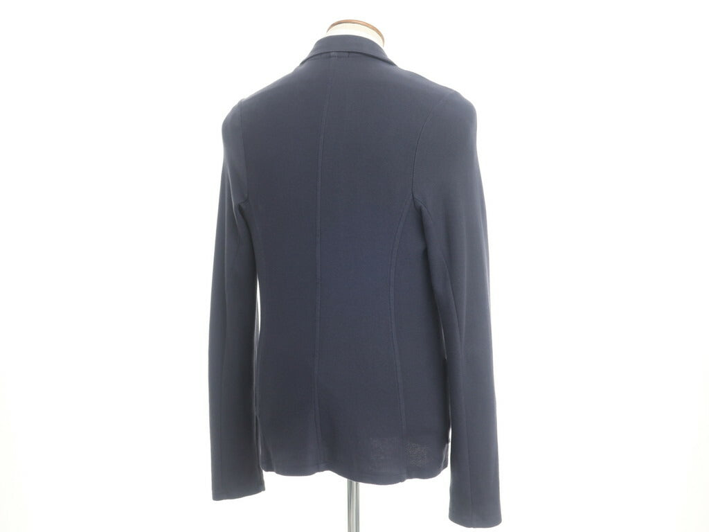 [Used] ROBERTO COLLINA Cotton knit casual jacket, navy [Size 46] [NVY] [S/S] [Condition Rank C] [Men&