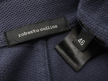 [Used] ROBERTO COLLINA Cotton knit casual jacket, navy [Size 46] [NVY] [S/S] [Condition Rank C] [Men&