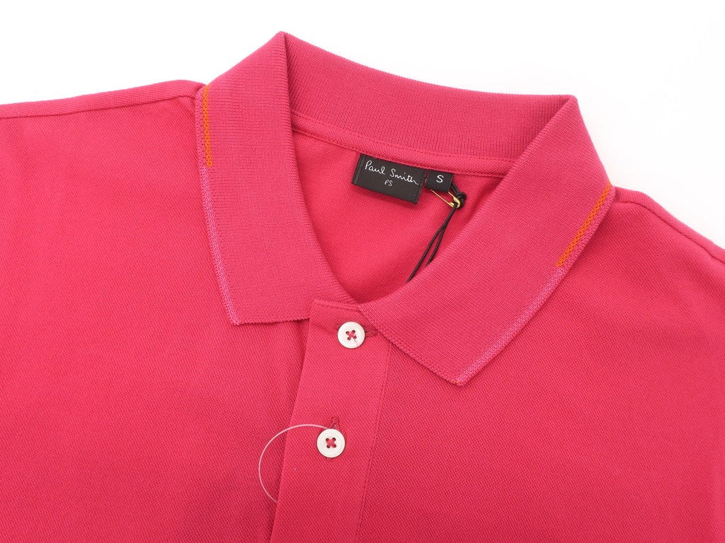 [Used] PS Paul Smith Cotton Pique Short Sleeve Polo Shirt Pink [Size S] [PNK] [S/S] [Condition Rank A] [Men&