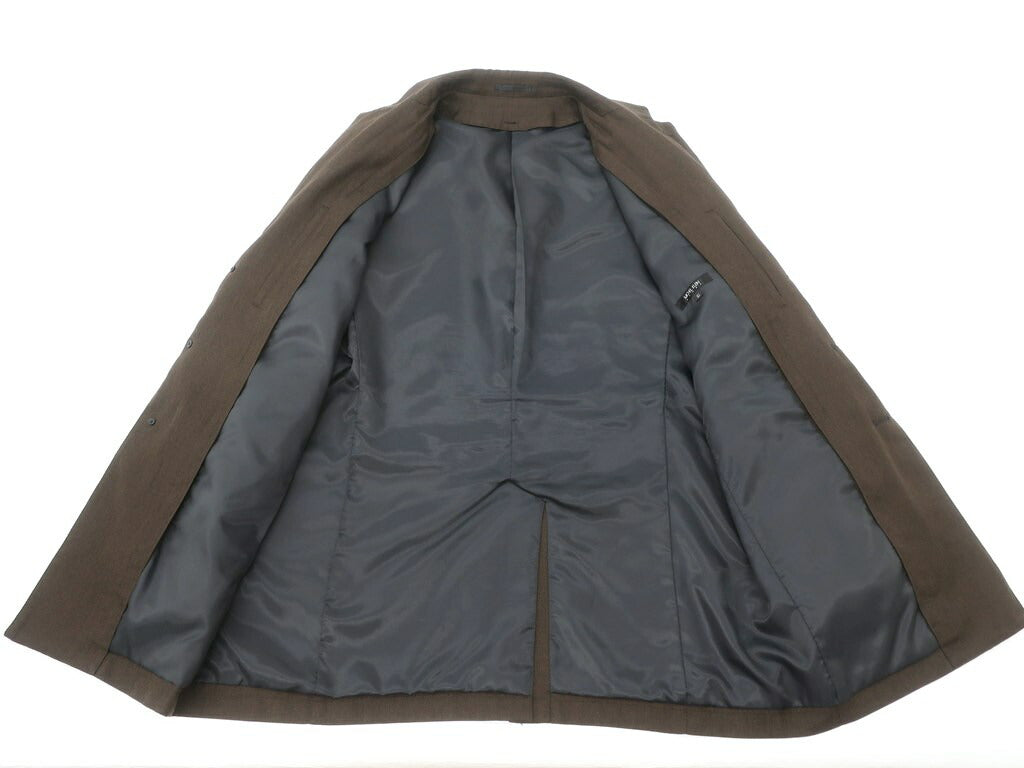 [Used] MICHEL KLEIN HOMME Polyester Herringbone Chester Coat Brown [Size 51] [BRW] [S/S] [Condition Rank B] [Men&