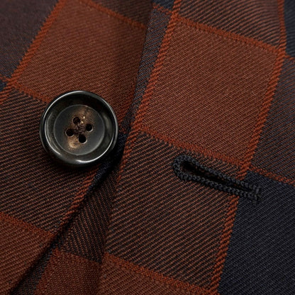 [New] Belvest JACKET IN THE BOX Wool Check 3-Button Suit Brown x Navy [Size 46] [BRW] [A/W] [Condition Rank N] [Men&