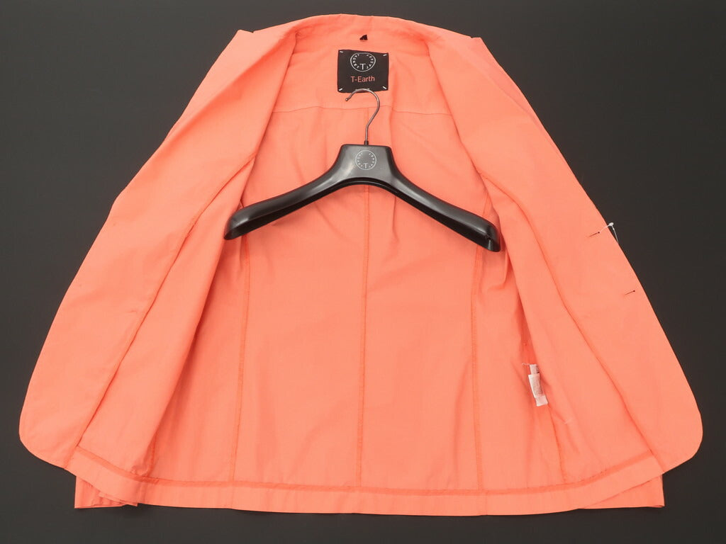 [New] T-JACKET T-Earth Stretch Cotton 2-Button Suit Set Salmon Color [Size M] [PNK] [S/S] [Condition Rank N] [Men&