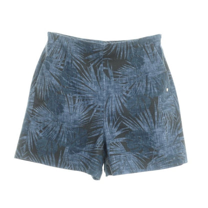 [New] HYDROGEN Cotton Linen Botanical Print Shorts Blue [Size 27] [BLU] [S/S] [Condition Rank N] [Men&