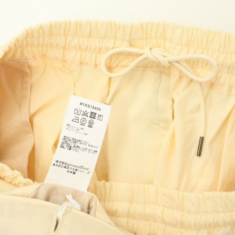 [Unused] Yoshio Kubo 2018 Spring/Summer Cotton Nylon Shorts Pale Yellow [Size 2] [YEL] [S/S] [Condition Rank S] [Men&