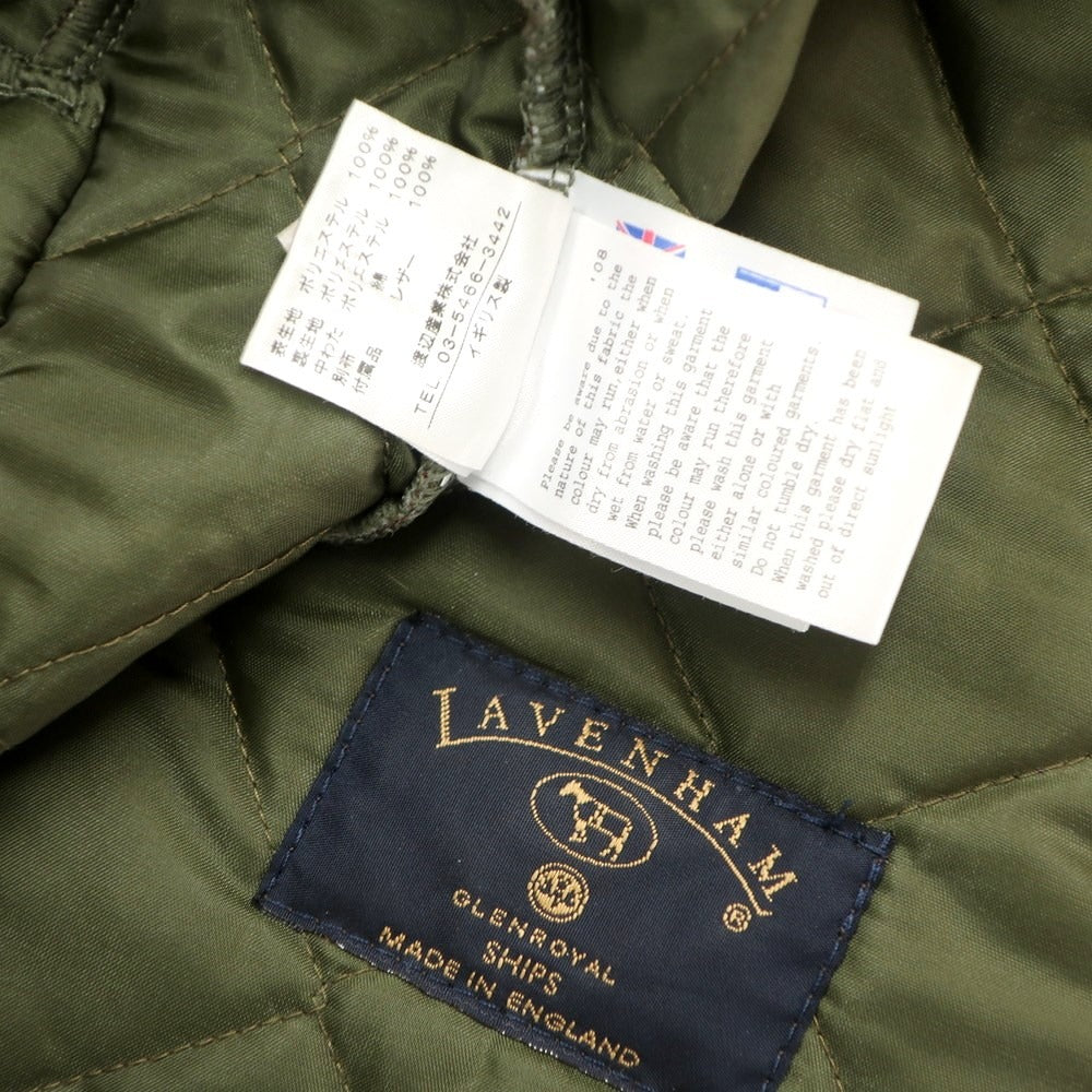 【中古】ラベンハム LAVENHAM ポリエステル 中綿入り キルティングブルゾン ブラウン【サイズ38】【BRW】【A/W】【状態ランクD】【メンズ】【778971】