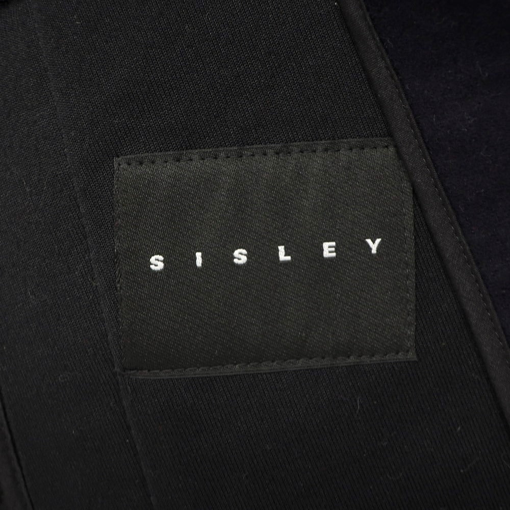 【中古】シスレー SYSLEY ポリエステルウール エポーレット付き ジップアップ ブルゾン ネイビーxブラック【サイズ46】【NVY】【A/W】【状態ランクD】【メンズ】【778971】