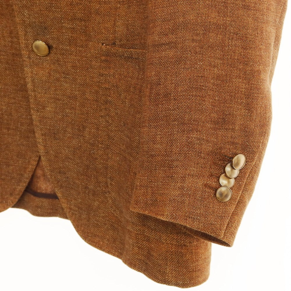 【中古】タリアトーレ TAGLIATORE リネン カジュアルジャケット ライトブラウン【 46 】【 状態ランクC 】【 メンズ 】
