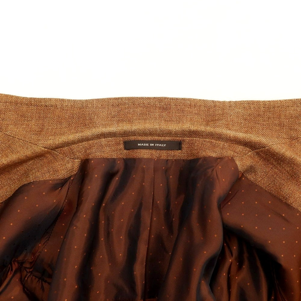 【中古】タリアトーレ TAGLIATORE リネン カジュアルジャケット ライトブラウン【 46 】【 状態ランクC 】【 メンズ 】