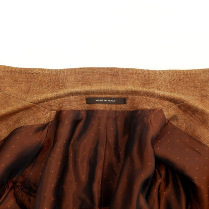 【中古】タリアトーレ TAGLIATORE リネン カジュアルジャケット ライトブラウン【 46 】【 状態ランクC 】【 メンズ 】