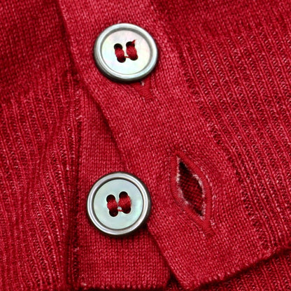 [New] TAGLIATORE Wool High Gauge Knit Vest Red [Size 50] [RED] [A/W] [Condition Rank N] [Men&