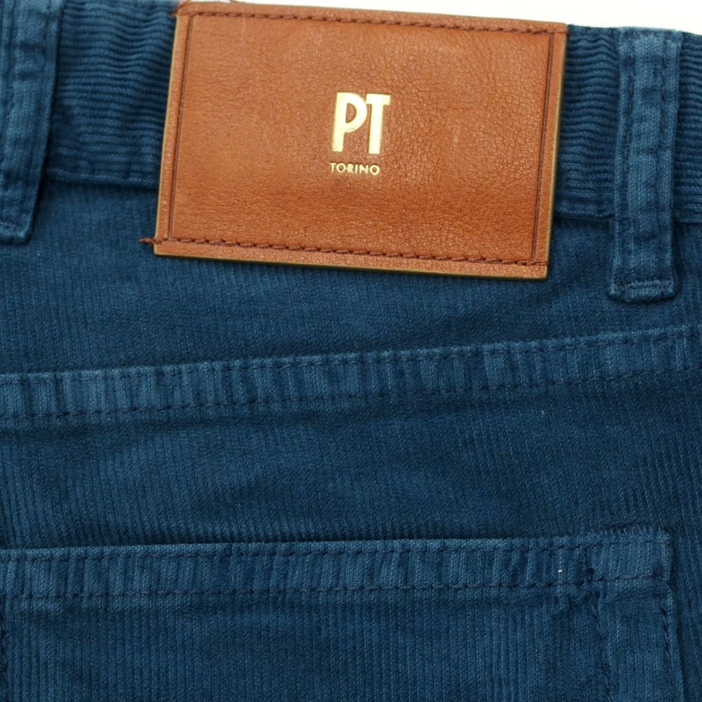 [New] PT TORINO DENIM SWING Cotton Corduroy 5 Pocket Pants Dark Peacock [Size 30] [BLU] [A/W] [Condition Rank N] [Men&