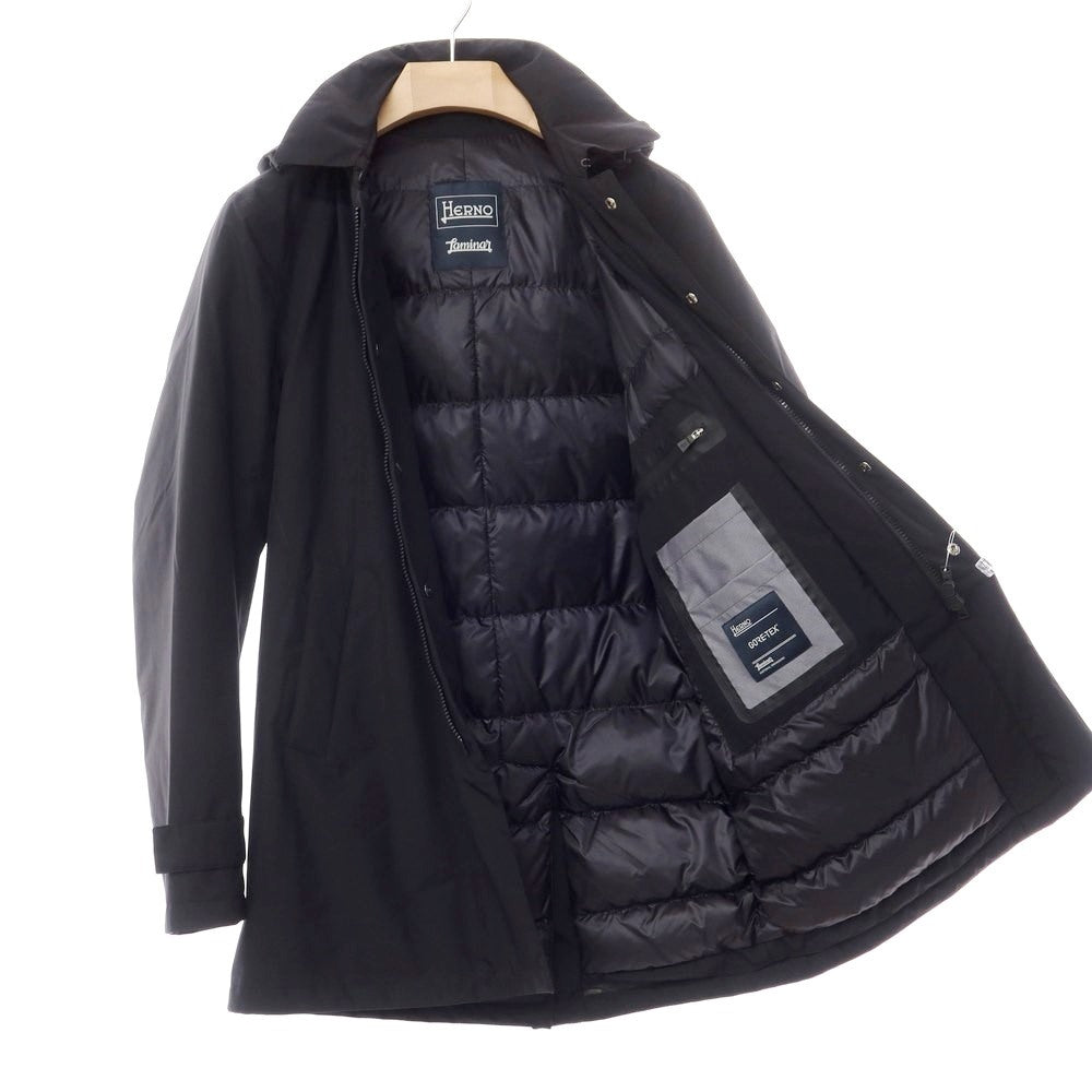 【中古】ヘルノ Herno Laminar ‎GORE-TEX ゴアテックス ダウンコート ブラック【サイズ48】【BLK】【A/W】【状態ランクB】【メンズ】