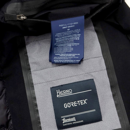 【中古】ヘルノ Herno Laminar ‎GORE-TEX ゴアテックス ダウンコート ブラック【サイズ48】【BLK】【A/W】【状態ランクB】【メンズ】