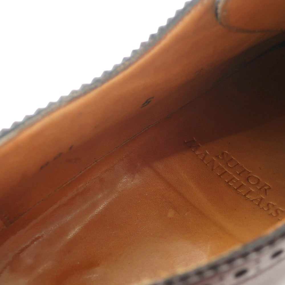 [Used] SUTOR MANTELLASSI Wingtip Dress Shoes Dark Brown [Size 5] [BRW] [S/S/A/W] [Condition Rank C] [Men&