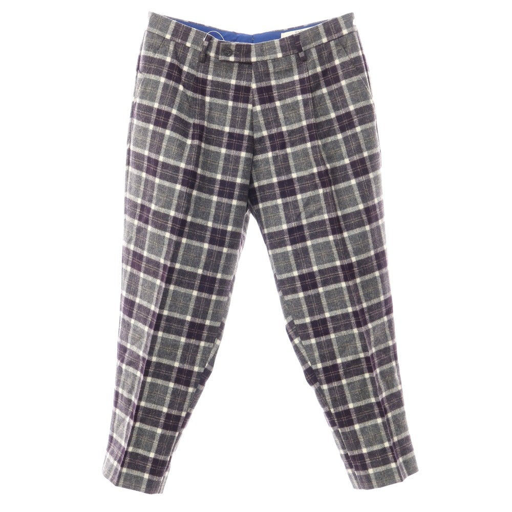 [Used] BERWICH Wool Casual Slacks Pants Gray x Navy [Size 46] [GRY] [A/W] [Condition Rank B] ​​[Men&
