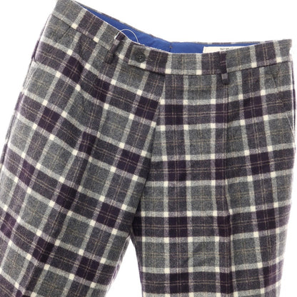 [Used] BERWICH Wool Casual Slacks Pants Gray x Navy [Size 46] [GRY] [A/W] [Condition Rank B] ​​[Men&
