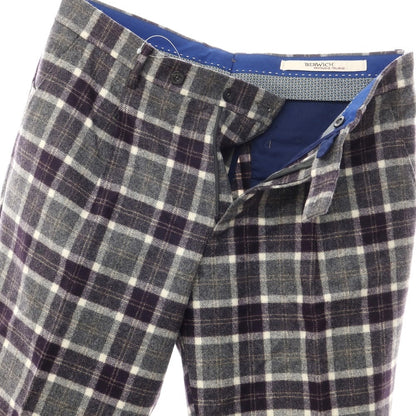 [Used] BERWICH Wool Casual Slacks Pants Gray x Navy [Size 46] [GRY] [A/W] [Condition Rank B] ​​[Men&