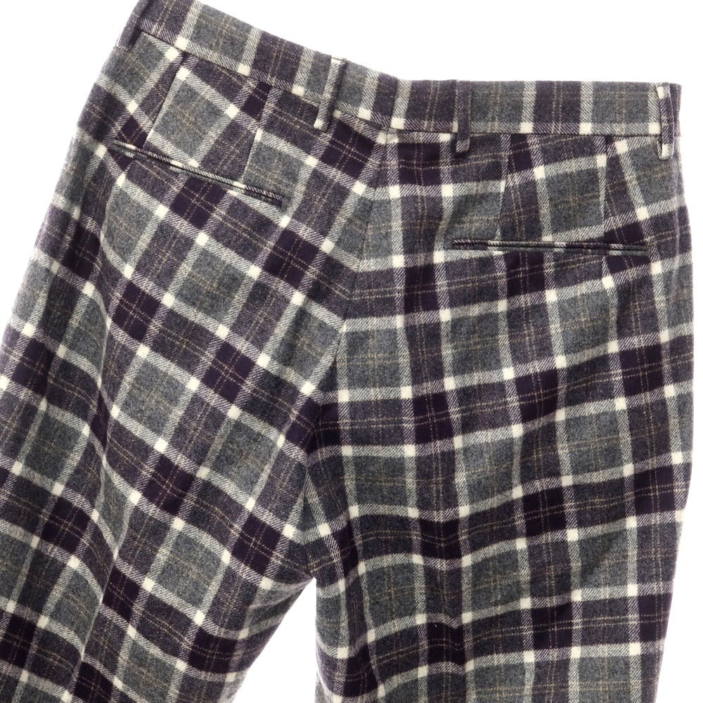 [Used] BERWICH Wool Casual Slacks Pants Gray x Navy [Size 46] [GRY] [A/W] [Condition Rank B] ​​[Men&