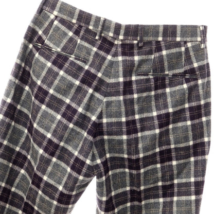 [Used] BERWICH Wool Casual Slacks Pants Gray x Navy [Size 46] [GRY] [A/W] [Condition Rank B] ​​[Men&