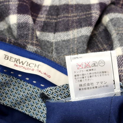 [Used] BERWICH Wool Casual Slacks Pants Gray x Navy [Size 46] [GRY] [A/W] [Condition Rank B] ​​[Men&