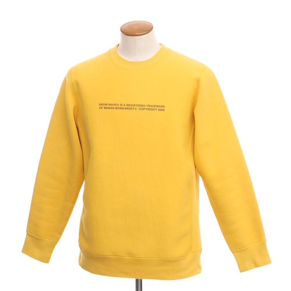 【中古】ノウ ウェーブ Know Wave コットンポリエステル クルーネック スウェット イエロー【サイズM】【YEL】【A/W】【状態ランクB】【メンズ】 [EPD]