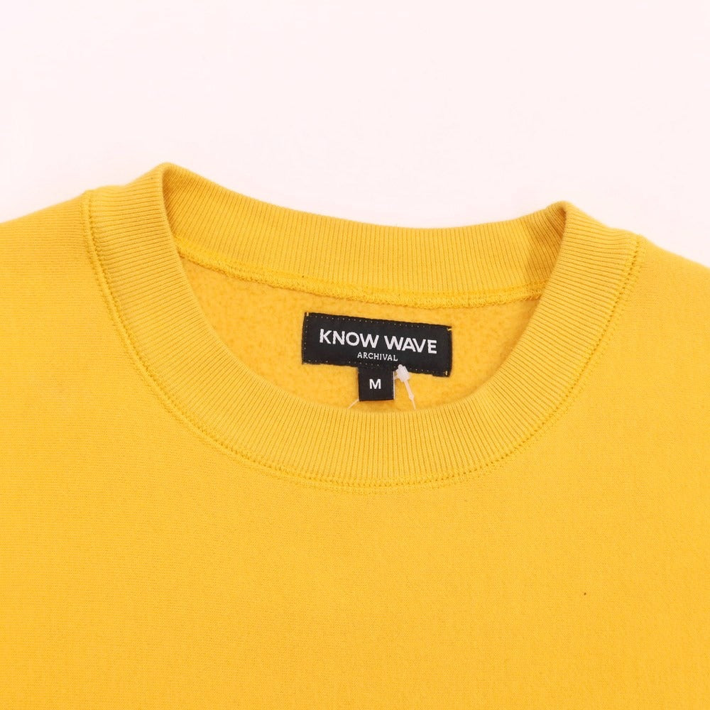 【中古】ノウ ウェーブ Know Wave コットンポリエステル クルーネック スウェット イエロー【サイズM】【YEL】【A/W】【状態ランクB】【メンズ】 [EPD]