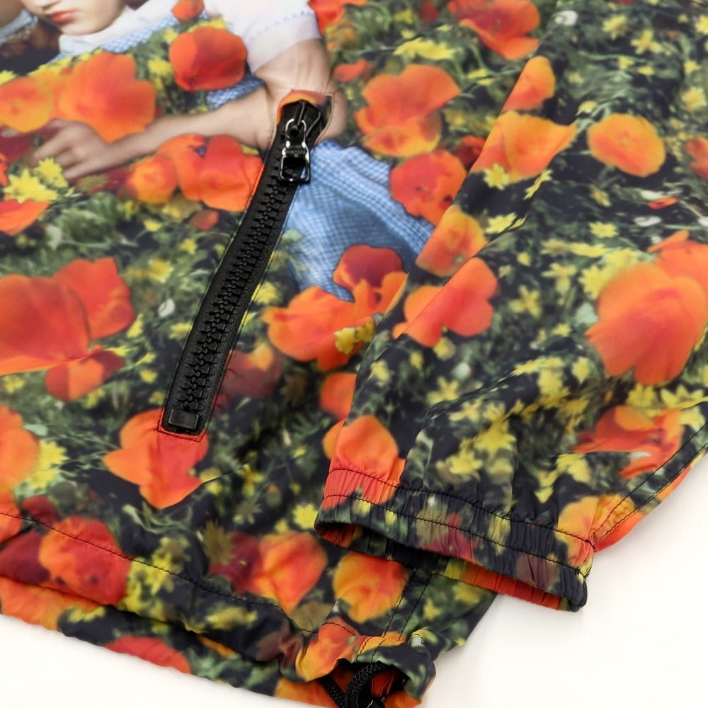 【中古】ルイ ヴィトン LOUIS VUITTON POPPIES DOROTHY GRAPHIC WINDBREAKER ナイロン マウンテンパーカー グリーンxレッド【サイズ46】【 状態ランクA 】【 メンズ 】 [EPD]