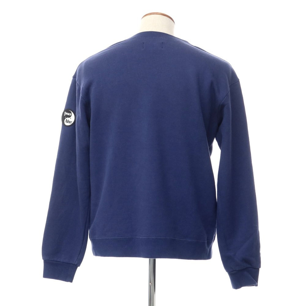 【中古】ピースアンドアフター Peace and After プリント スウェット ネイビー【サイズM】【NVY】【A/W】【状態ランクB】【メンズ】【769093】 [EPD]
