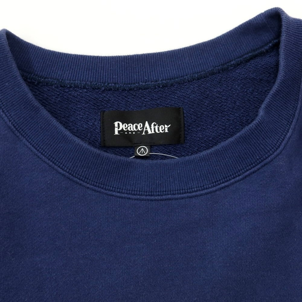 【中古】ピースアンドアフター Peace and After プリント スウェット ネイビー【サイズM】【NVY】【A/W】【状態ランクB】【メンズ】【769093】 [EPD]
