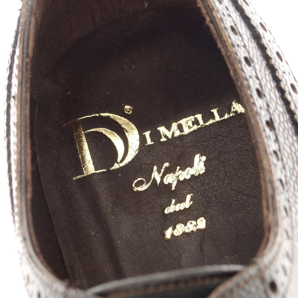 [Used] [Unused] DI MELLA Leather Canvas Wingtip Shoes Dark Brown x Black [Size 7] [BRW] [S/S/A/W] [Condition Rank S] [Men&