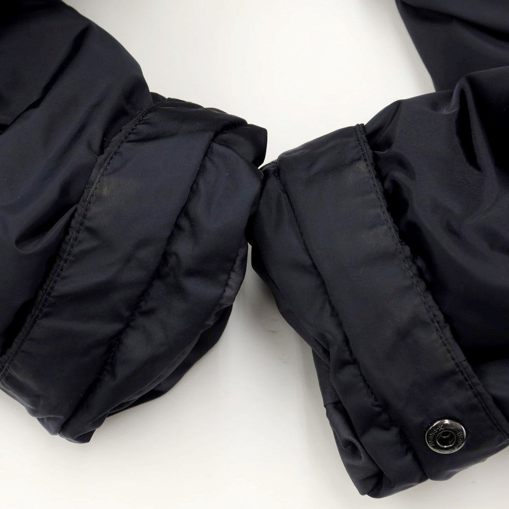 【中古】シップス SHIPS ナイロン ファー ダウンジャケット ネイビー【サイズM】【NVY】【A/W】【状態ランクC】【メンズ】